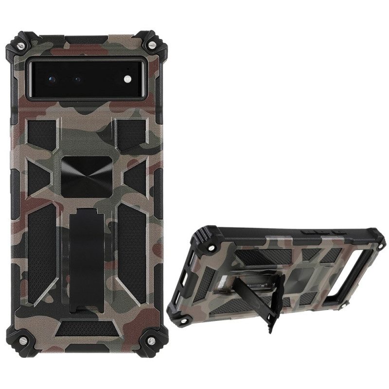 Cover Google Pixel 6 Supporto Rimovibile Mimetico