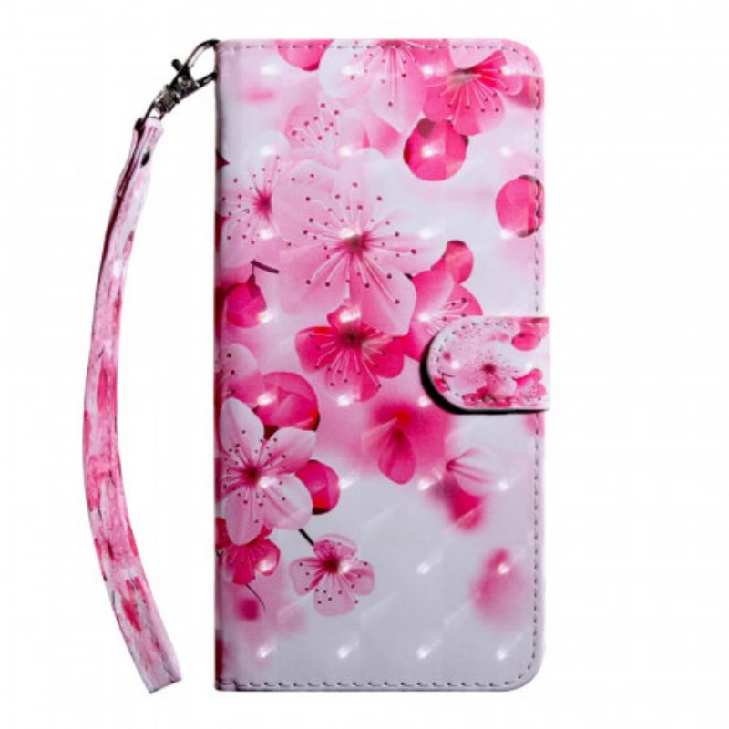 Custodia A Portafoglio Google Pixel 6 Fiori Rosa