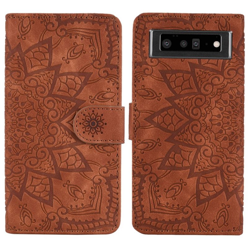 Custodia in pelle Google Pixel 6 Barocco-mandala