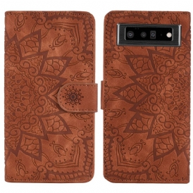 Custodia in pelle Google Pixel 6 Barocco-mandala