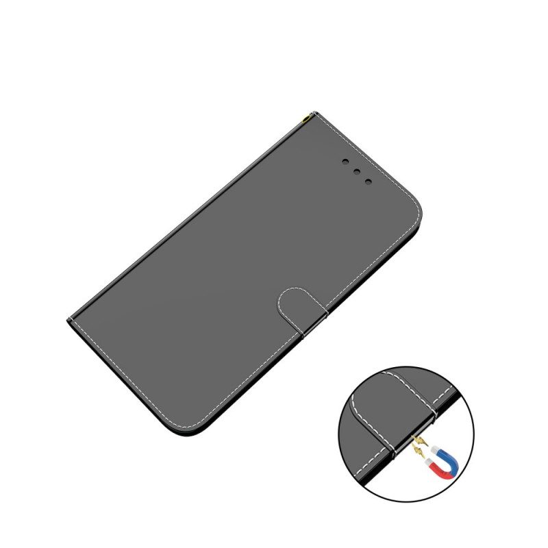 Custodia in pelle Google Pixel 6 Copri Specchietto In Ecopelle