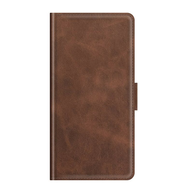 Custodia in pelle Google Pixel 6 Folio Cover Doppia Patta Classica