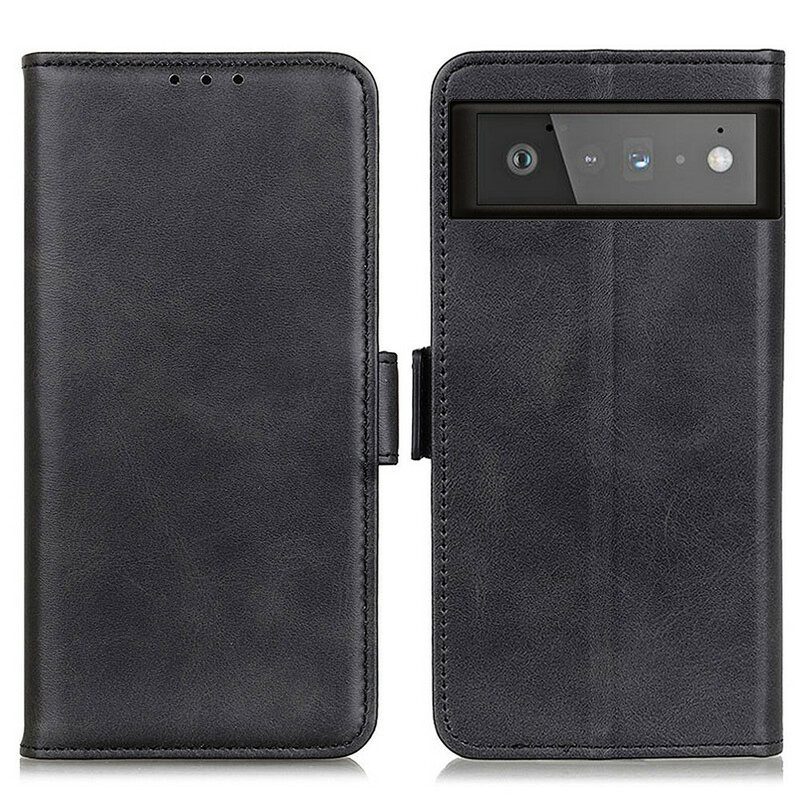 Custodia in pelle Google Pixel 6 Folio Cover Doppio Lembo