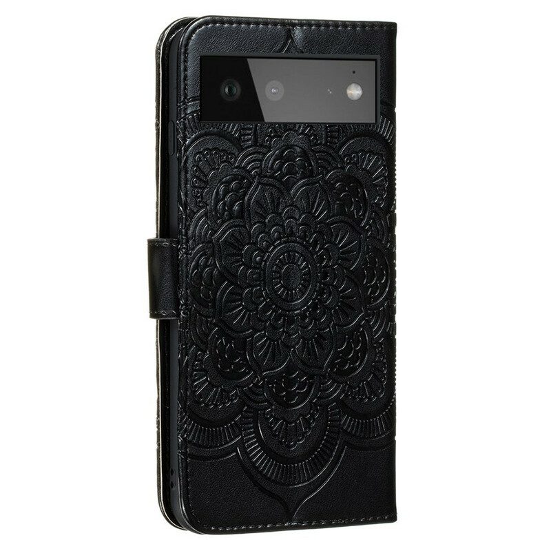 Custodia in pelle Google Pixel 6 Mandala Completo