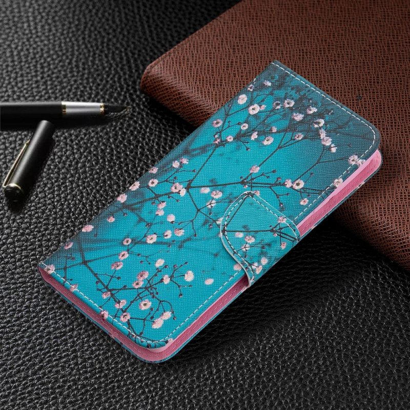 Custodia in pelle Google Pixel 6 Ramo Di Un Albero In Fiore