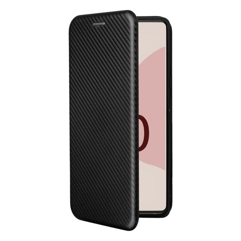 Folio Cover Google Pixel 6 Custodia in pelle Silicone Colorato Al Carbonio