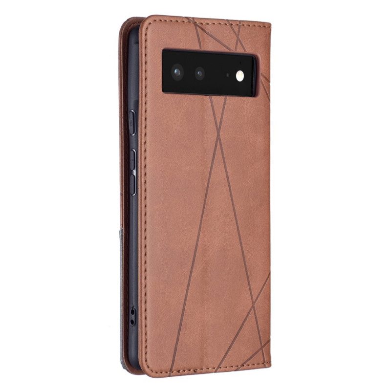 Folio Cover Google Pixel 6 Custodia in pelle Stile D'artista