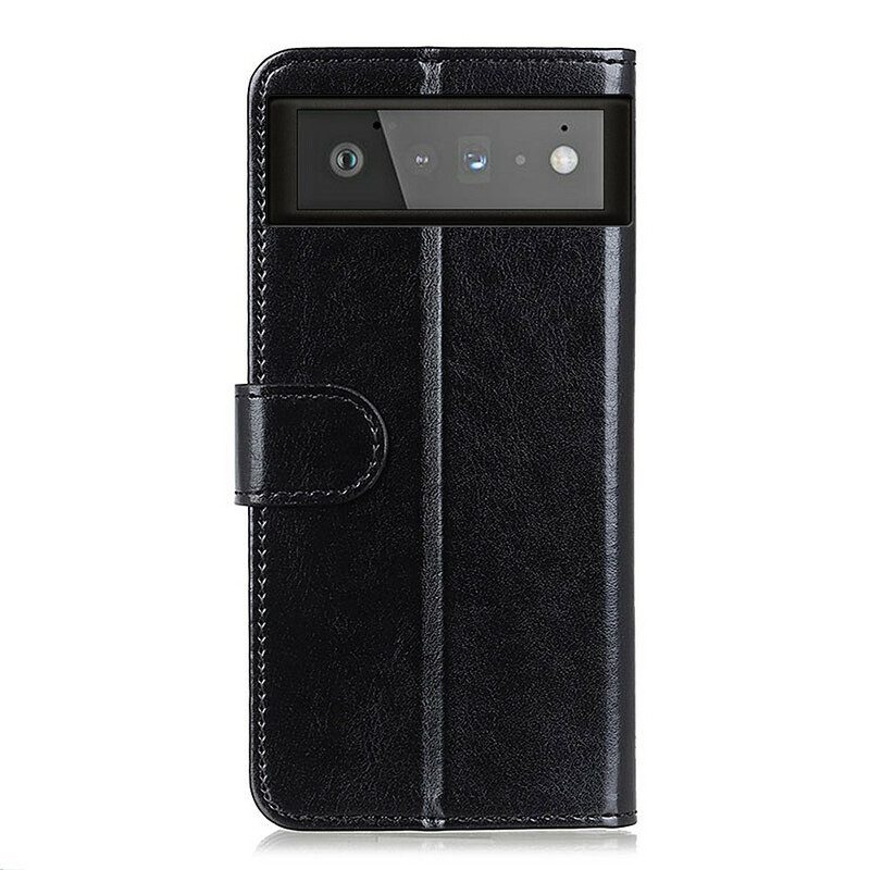 Folio Cover Google Pixel 6 Finezza In Ecopelle