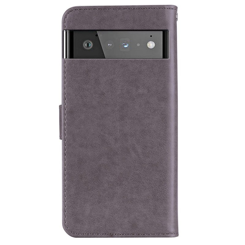 Folio Cover Google Pixel 6 Gufo Mandala E Cordino