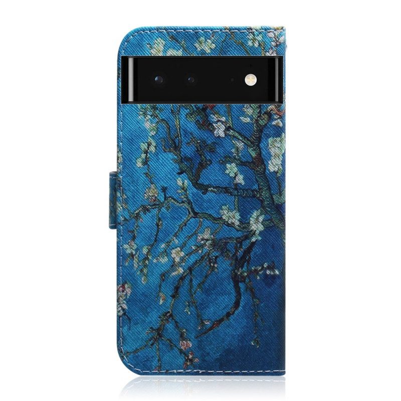 Folio Cover Google Pixel 6 Ramo Di Un Albero In Fiore