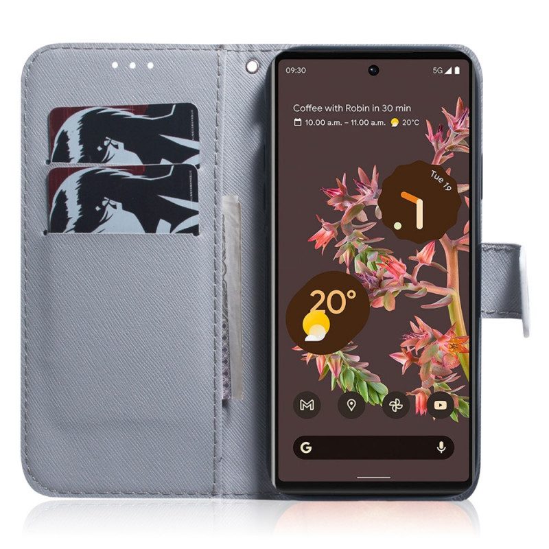 Folio Cover Google Pixel 6 Ramo Di Un Albero In Fiore