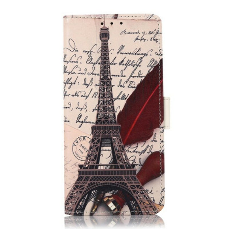 Folio Cover Google Pixel 6 Torre Eiffel Del Poeta