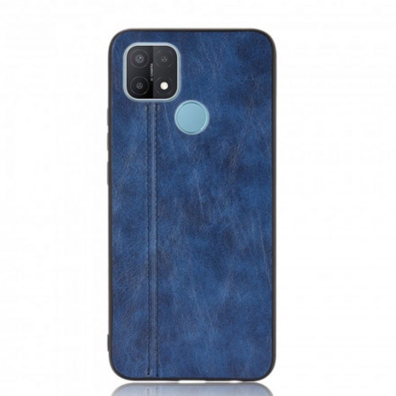 Cover Oppo A15 Effetto Pelle Couture