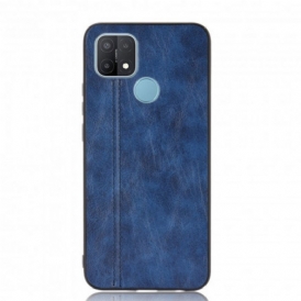 Cover Oppo A15 Effetto Pelle Couture