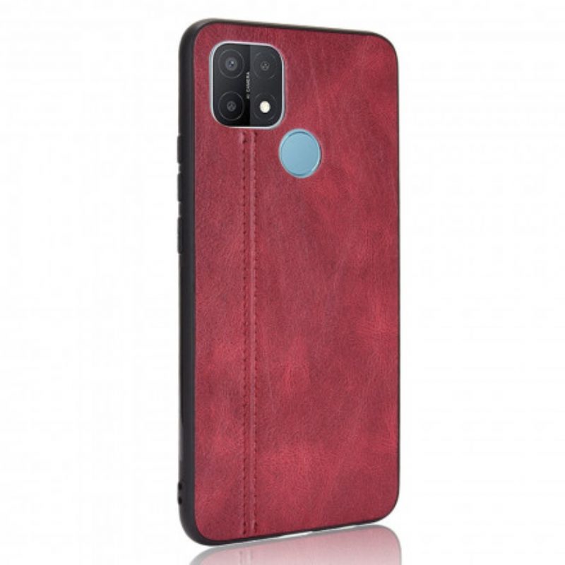 Cover Oppo A15 Effetto Pelle Couture