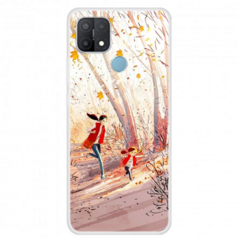 Cover Oppo A15 Paesaggio Autunnale