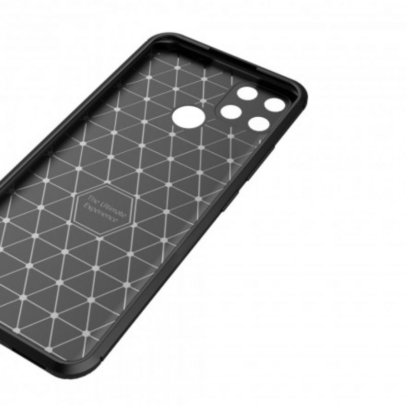 Cover Oppo A15 Struttura Flessibile In Fibra Di Carbonio