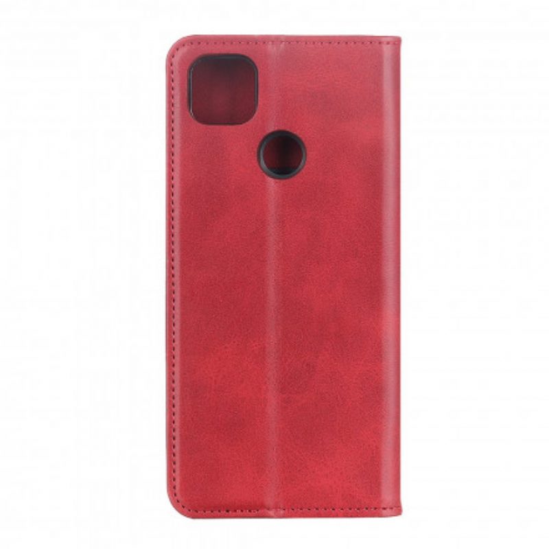 Folio Cover Oppo A15 Custodia in pelle Cuoio Spaccato