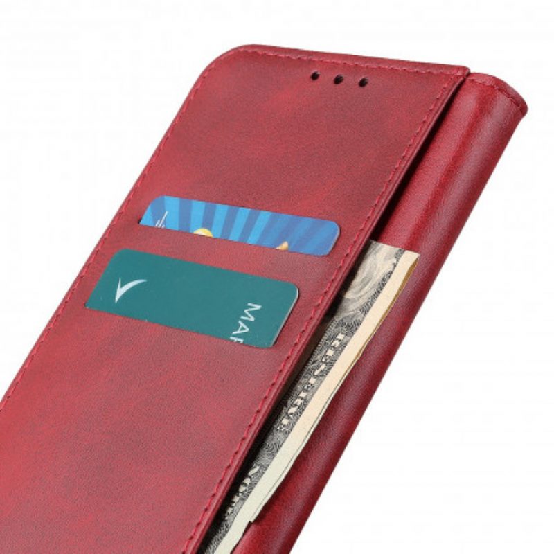 Folio Cover Oppo A15 Custodia in pelle Cuoio Spaccato