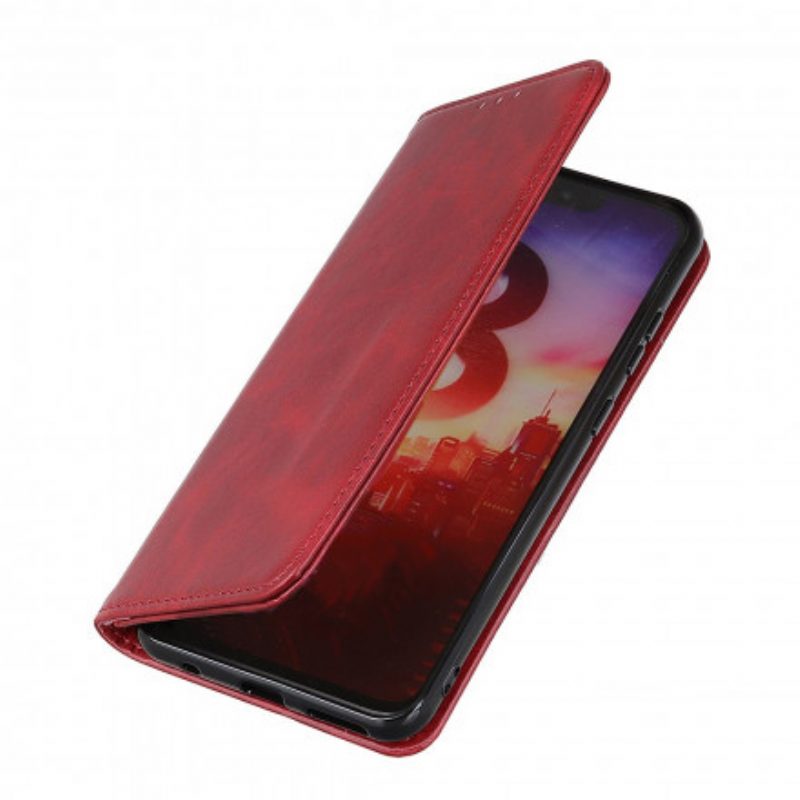 Folio Cover Oppo A15 Custodia in pelle Cuoio Spaccato