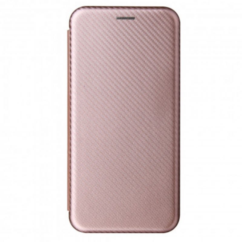 Folio Cover Oppo A15 Custodia in pelle Silicone Colorato Al Carbonio