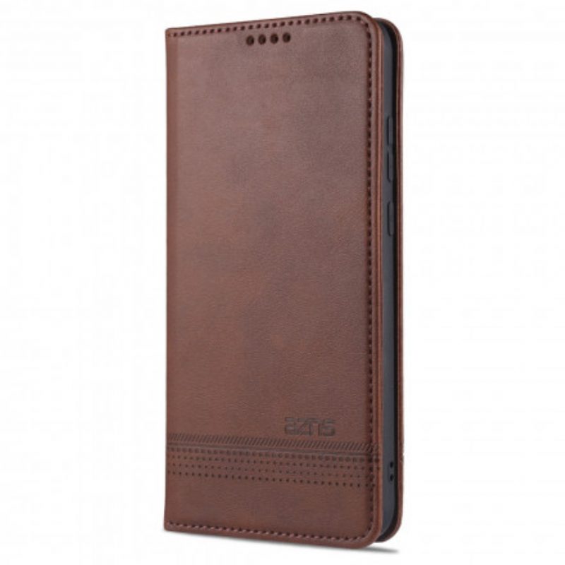 Folio Cover Oppo A15 Custodia in pelle Stile In Pelle Azns