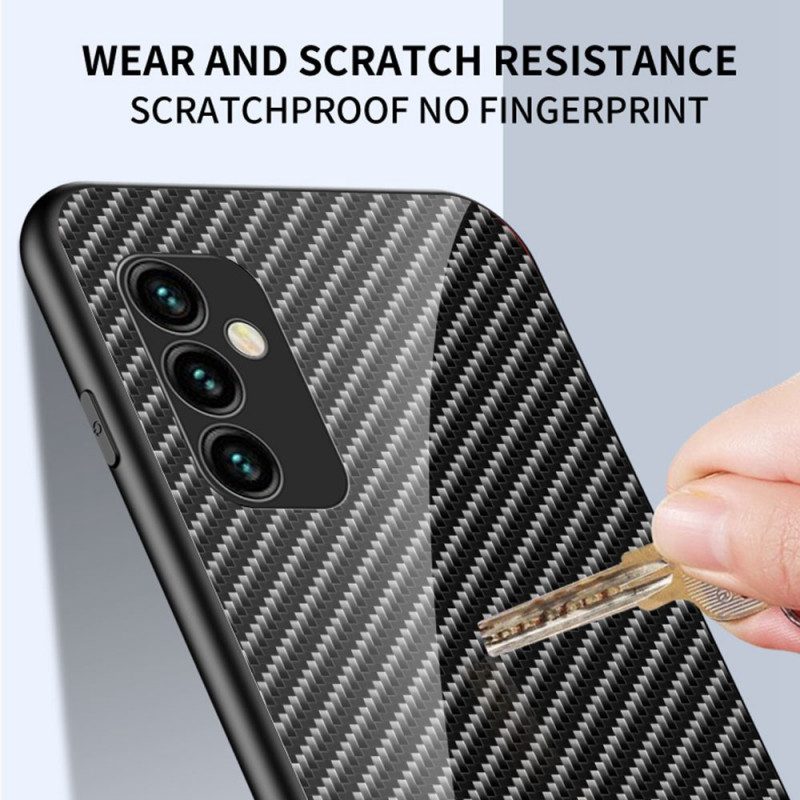 Cover Samsung Galaxy M23 5G Vetro Temperato In Fibra Di Carbonio