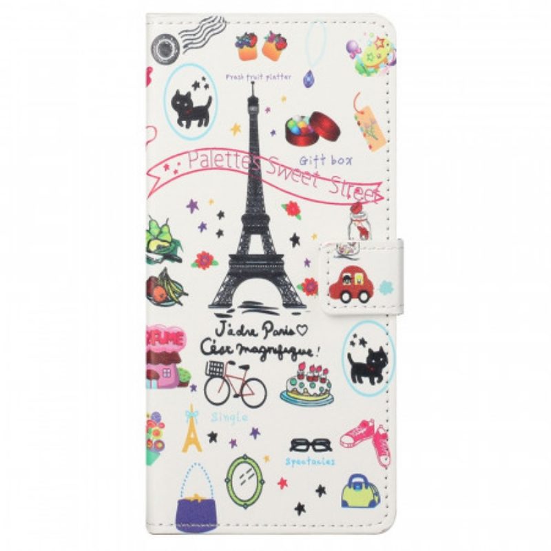 Custodia in pelle Samsung Galaxy M23 5G Amo Parigi