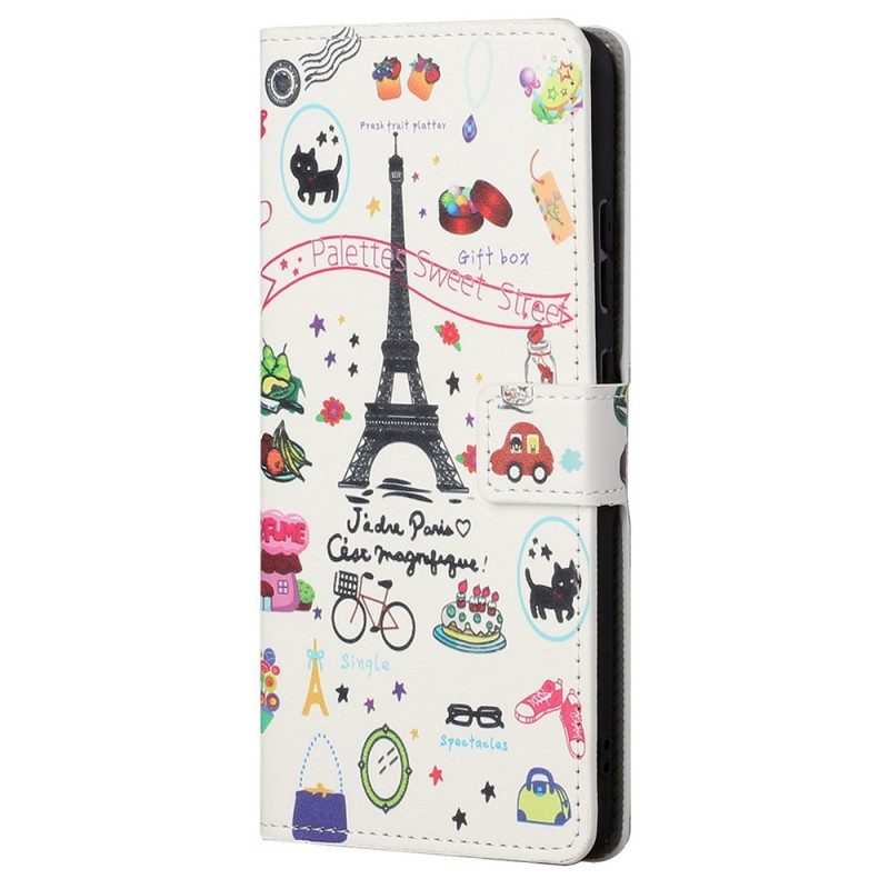 Custodia in pelle Samsung Galaxy M23 5G Amo Parigi