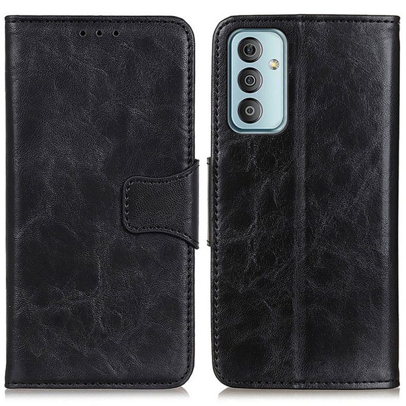 Custodia in pelle Samsung Galaxy M23 5G Chiusura Reversibile In Pelle Crosta