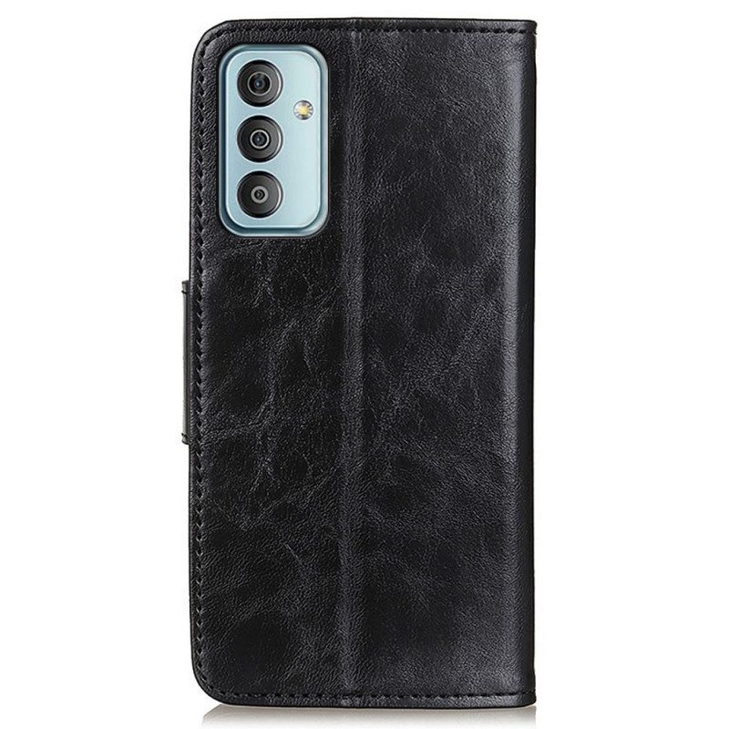 Custodia in pelle Samsung Galaxy M23 5G Chiusura Reversibile In Pelle Crosta