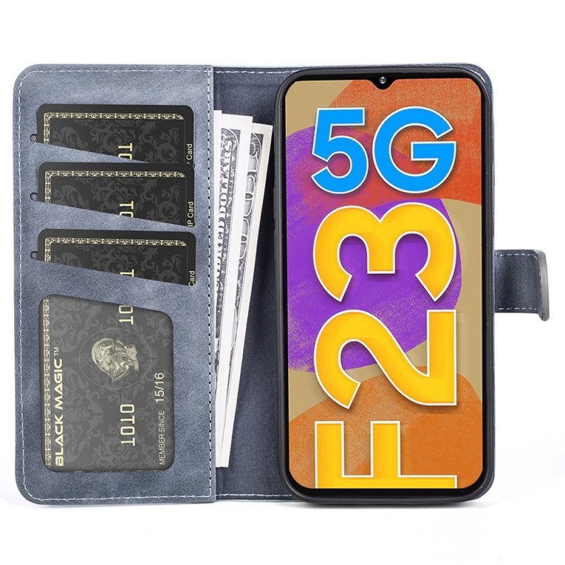 Custodia in pelle Samsung Galaxy M23 5G Ecopelle Bicolore Art