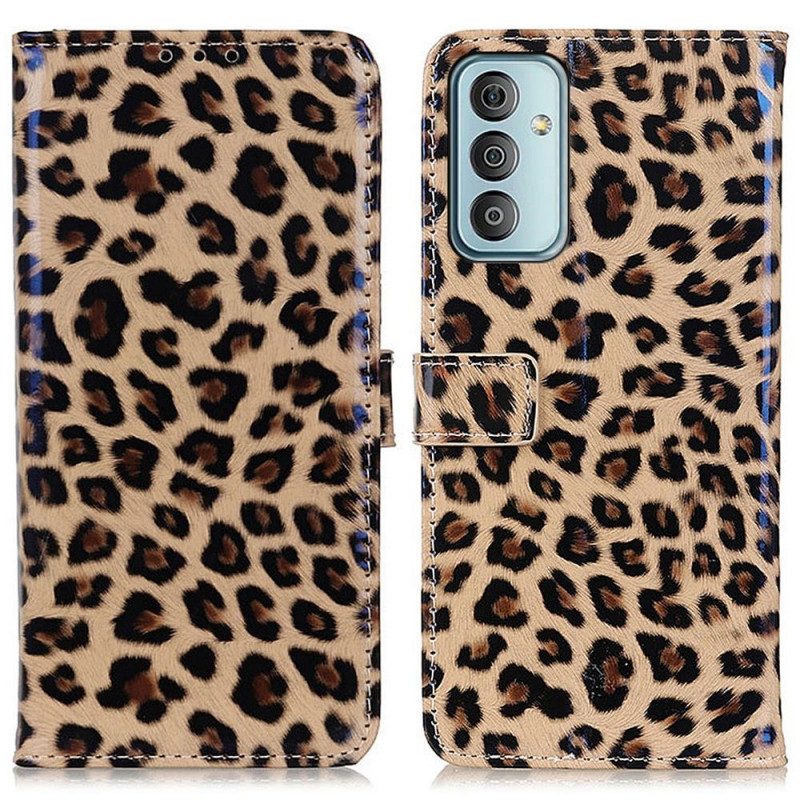 Custodia in pelle Samsung Galaxy M23 5G Effetto Pelle Di Leopardo