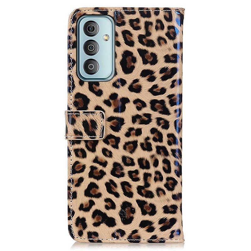 Custodia in pelle Samsung Galaxy M23 5G Effetto Pelle Di Leopardo