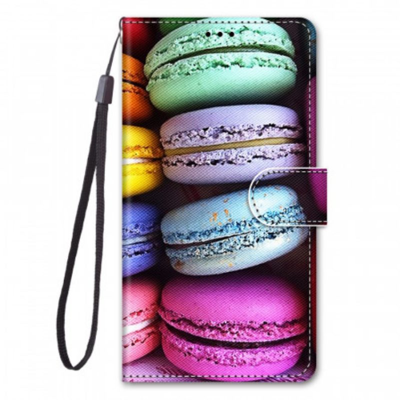 Custodia in pelle Samsung Galaxy M23 5G Macarons