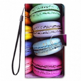 Custodia in pelle Samsung Galaxy M23 5G Macarons