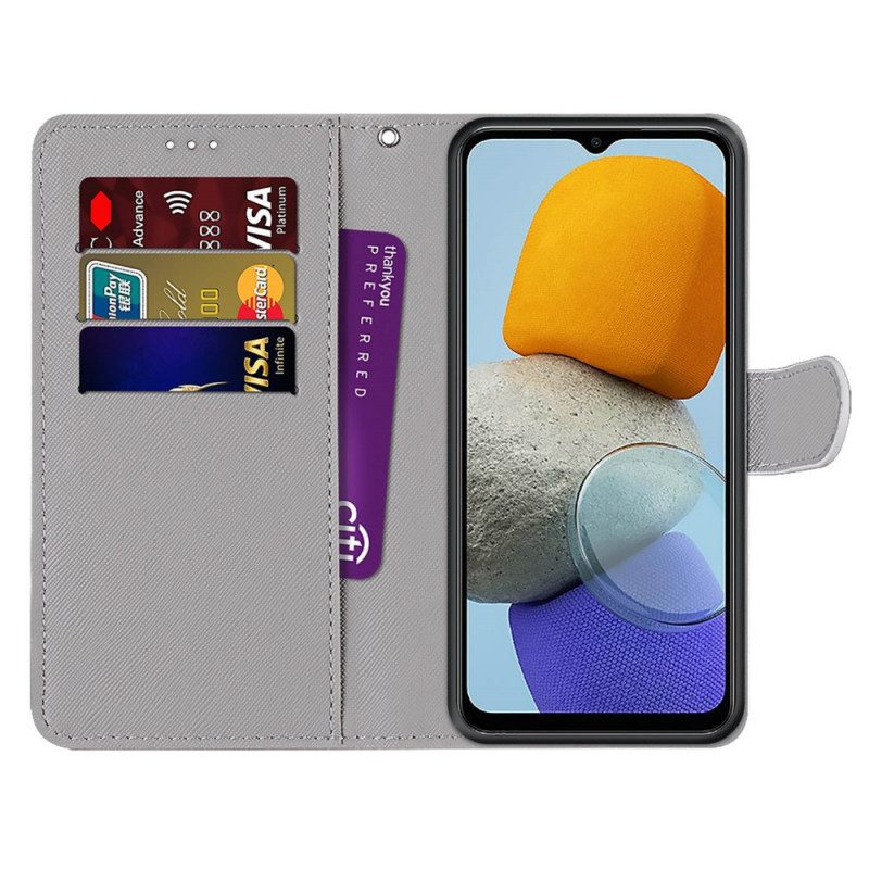 Custodia in pelle Samsung Galaxy M23 5G Macarons