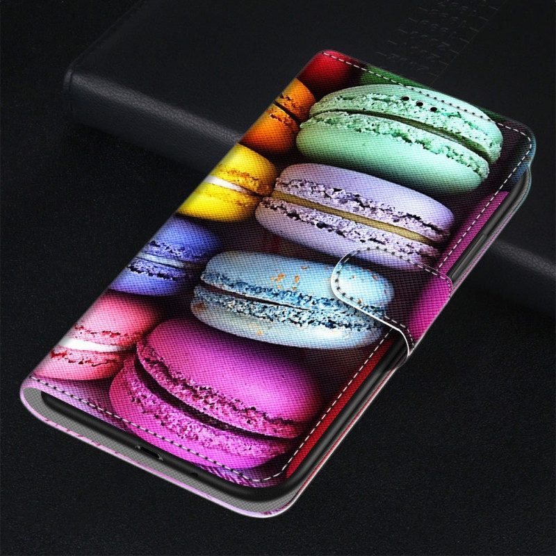 Custodia in pelle Samsung Galaxy M23 5G Macarons