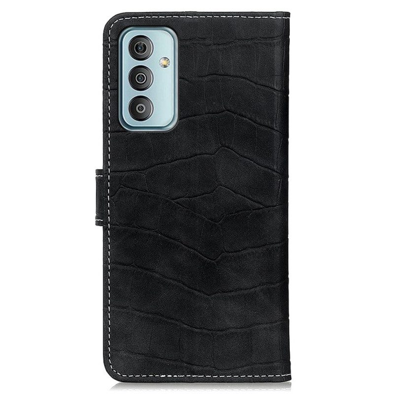 Custodia in pelle Samsung Galaxy M23 5G Stile Pelle Di Coccodrillo