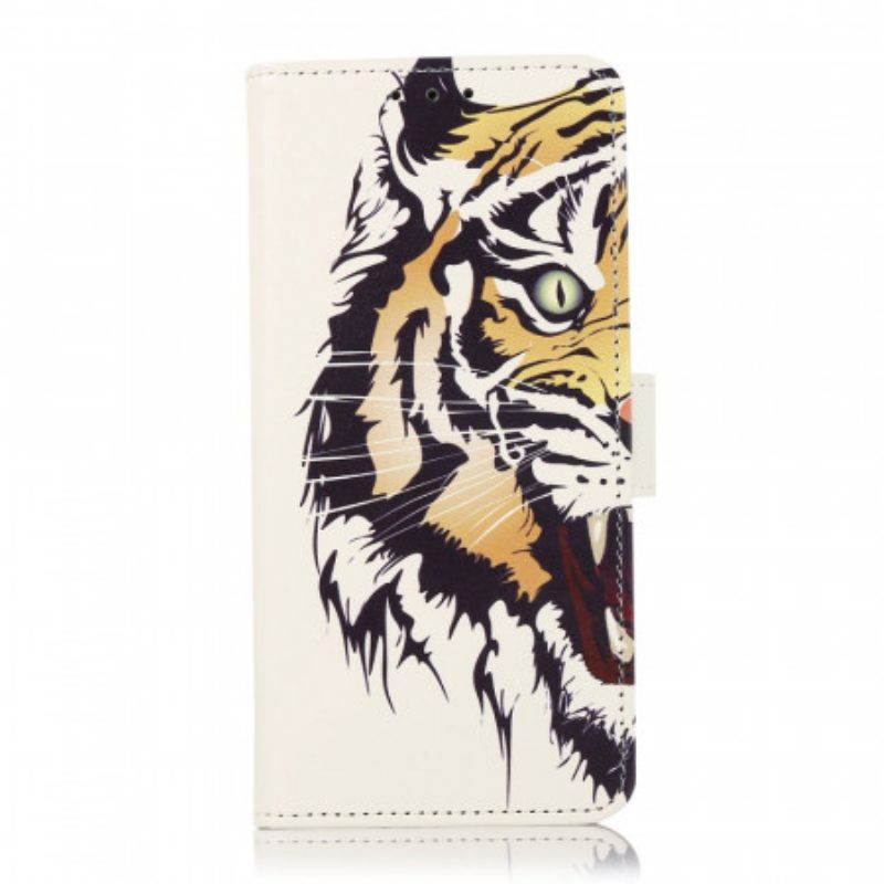 Custodia in pelle Samsung Galaxy M23 5G Tigre Feroce