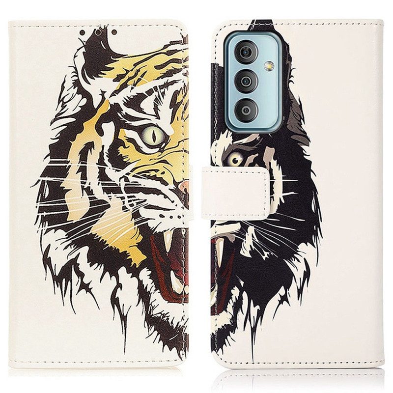 Custodia in pelle Samsung Galaxy M23 5G Tigre Feroce