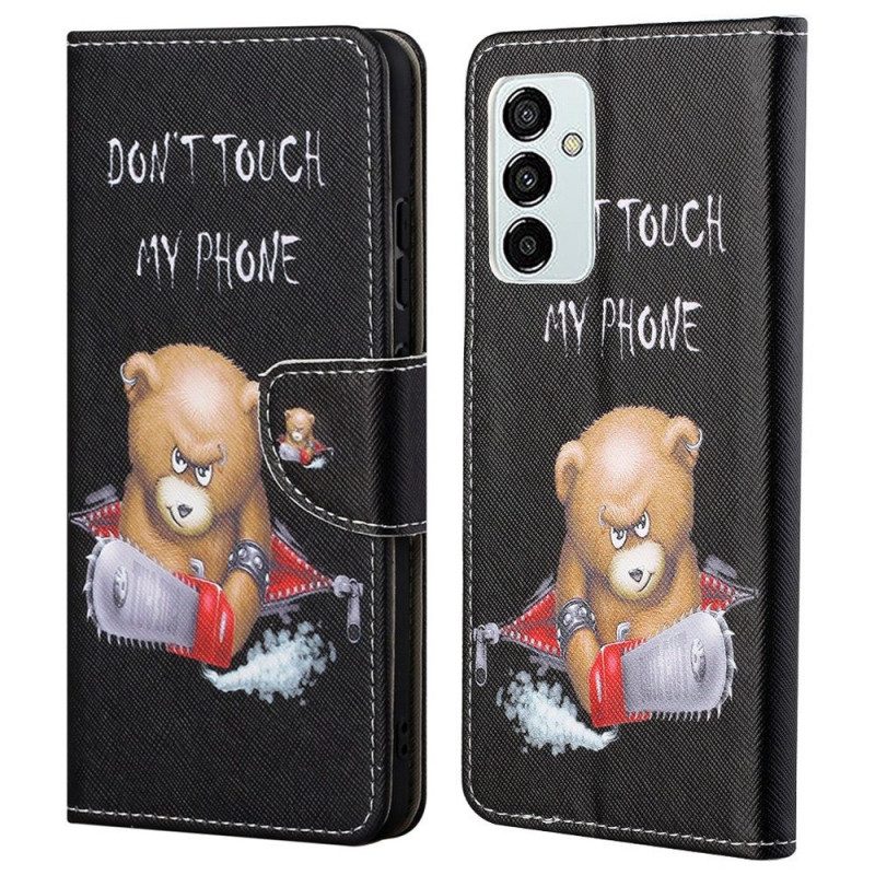 Folio Cover Samsung Galaxy M23 5G Bear Non Toccare Il Mio Telefono