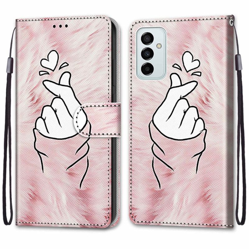 Folio Cover Samsung Galaxy M23 5G Cuore Del Dito