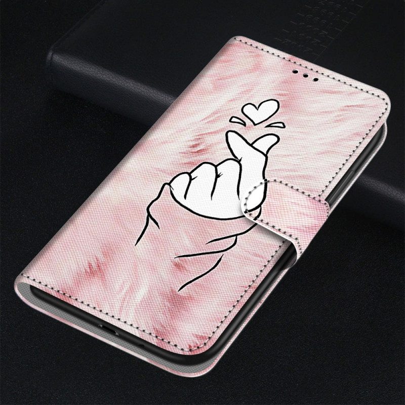 Folio Cover Samsung Galaxy M23 5G Cuore Del Dito