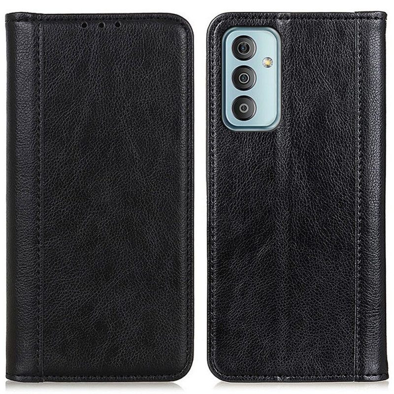 Folio Cover Samsung Galaxy M23 5G Custodia in pelle Cuoio Spaccato