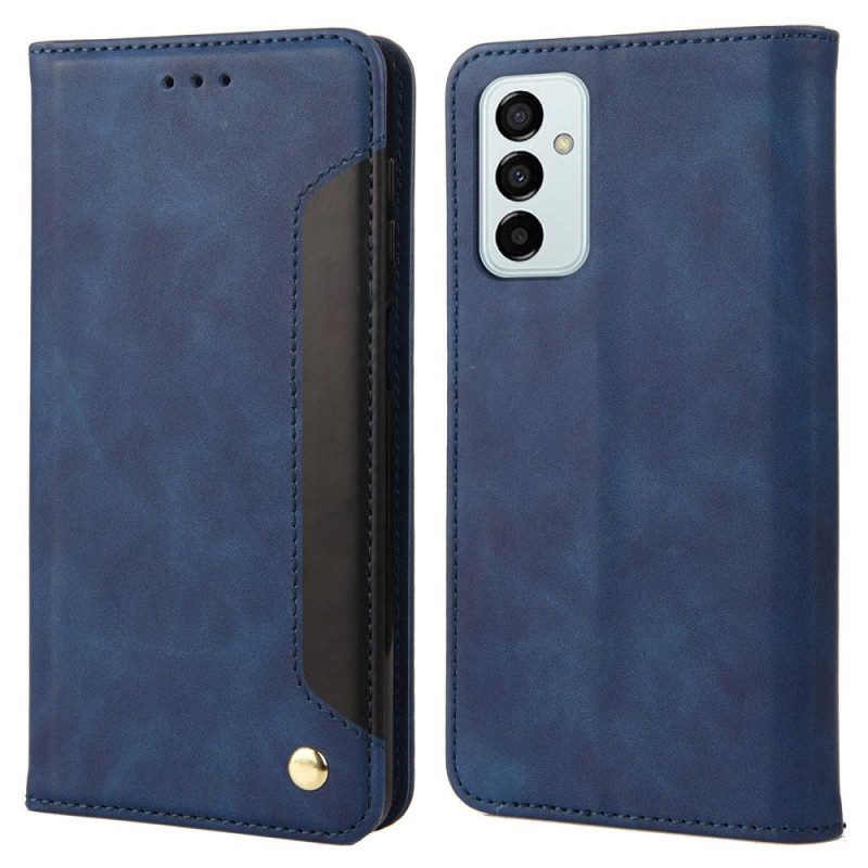 Folio Cover Samsung Galaxy M23 5G Custodia in pelle Firma Bicolore