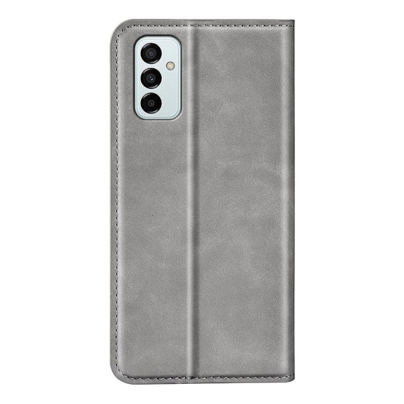 Folio Cover Samsung Galaxy M23 5G Custodia in pelle Tocco Di Pelle