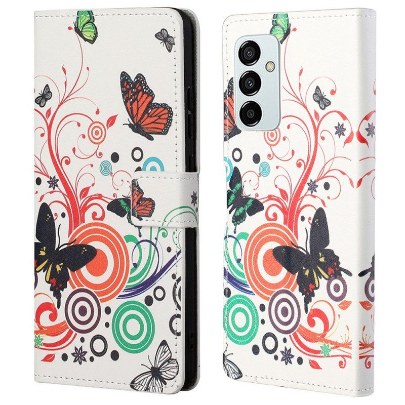 Folio Cover Samsung Galaxy M23 5G Farfalle Farfalle