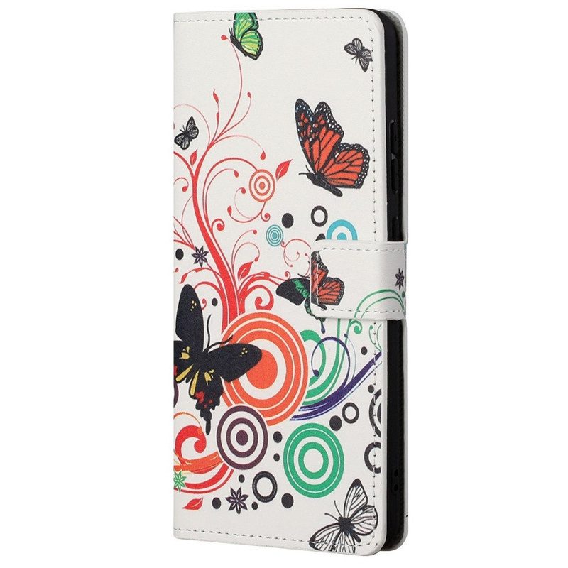 Folio Cover Samsung Galaxy M23 5G Farfalle Farfalle