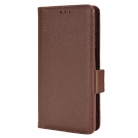 Folio Cover Samsung Galaxy M23 5G Stile In Pelle Litchi